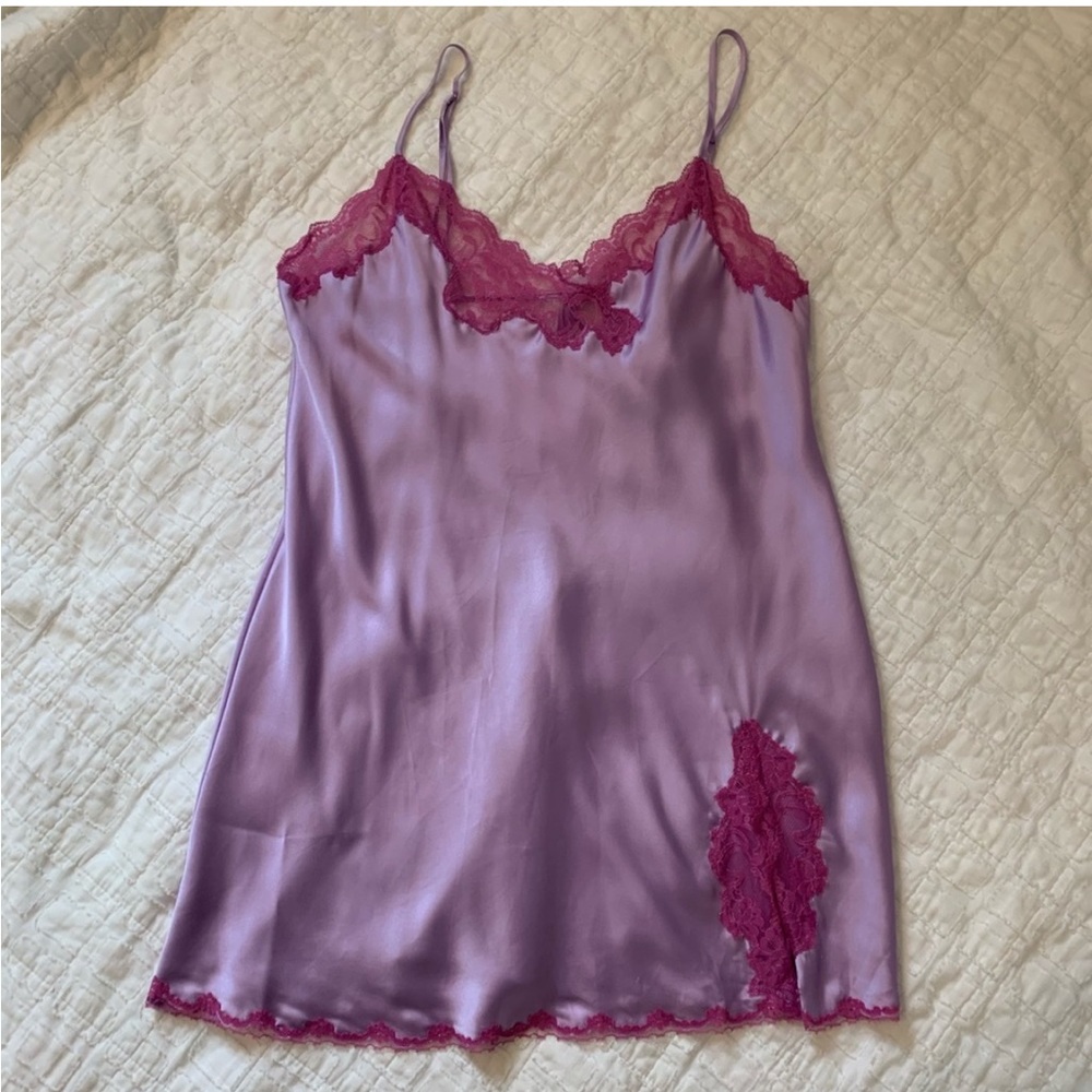 Vintage Victoria’s Secret Lavender Lace Trim Slip